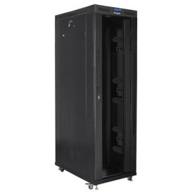 Szafa rack 19" 42U Lanberg FF01-8042-12BL - 800 x 2127 x 1000 mm, drzwi szklane, LCD