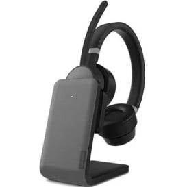 Zestaw słuchawkowy Lenovo Go Wireless ANC Headset with Charging Stand MS Teams 4XD1C99222 - Czarny