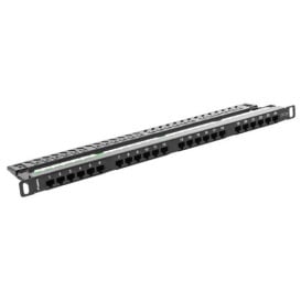 Patchpanel 19" Lanberg PPU5-0024-B - 24 porty, 0.5U, KAT. 5E, czarny