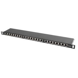 Patchpanel 19" Lanberg PPS5-0024-B - 24 porty, 0.5U, KAT. 5E, ekranowany, czarny