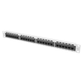 Patchpanel 19" Lanberg PPU6-1024-S - 24 porty, 1U, KAT.6, szary