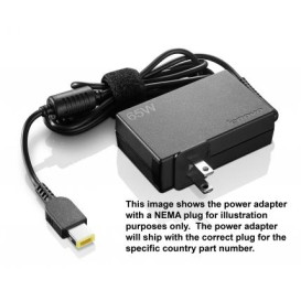 Zasilacz do laptopa Lenovo ThinkPad 65W Slim Travel AC Adapter GX20H15603 - Czarny