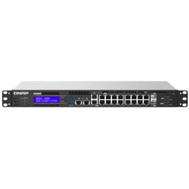 Switch zarządzalny QNAP QGD-1602P-C3558-8G - 8x 1GbE RJ45, 8x 2.5GbE RJ45, 2x 10GbE SFP+, POE+ 200W