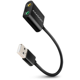 Karta dźwiękowa zewnętrzna AXAGON ADA-12 - USB 2.0 48kHz/16-bit stereo, metal, kabel USB-A 15 cm