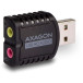 Karta dźwiękowa zewnętrzna AXAGON HQ MINI ADA-17 - USB 2.0, 96kHz/24-bit stereo, wejście USB-A