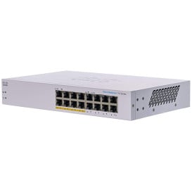 Switch niezarządzalny Cisco CBS110-16PP-EU - 16x 100|1000Mbps RJ45, POE 64W