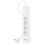 Listwa antyprzepięciowa Belkin SurgePlus SRB001VF2M - 4 gniazda schuko, USB-A, USB-C, 2 m