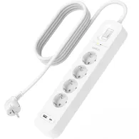 Listwa antyprzepięciowa Belkin SurgePlus SRB001VF2M - 4 gniazda schuko, USB-A, USB-C, 2 m