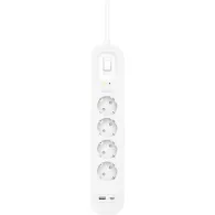 Listwa antyprzepięciowa Belkin SurgePlus SRB001VF2M - 4 gniazda schuko, USB-A, USB-C, 2 m