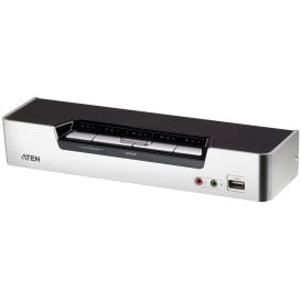 Przełącznik KVM ATEN CS1794-AT-G - kontrola do 4 komputerów, wbudowany koncentrator USB 2.0, porty HDMI