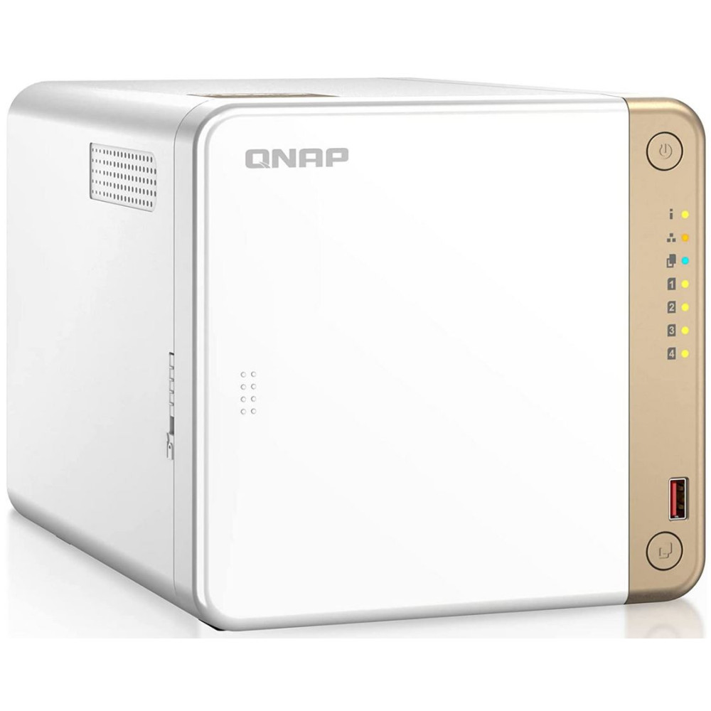 Zdjęcie produktu Serwer NAS QNAP Tower TS-462-4G - Tower/Intel Celeron N4505/4 GB RAM/4 wnęki/2 x M.2/hot-swap/2 lata Door-to-Door