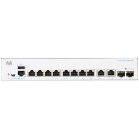 Switch zarządzalny Cisco CBS250-8T-E-2G-EU - 8x 100|1000Mbps RJ45, 2x 1Gbps RJ45|SFP combo