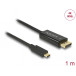 Kabel USB-C do DisplayPort Delock 85255 - 4K 60Hz, 1m, Czarny