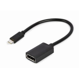 Adapter Gembird USB Type-C do DisplayPort A-CM-DPF-02 - 4K, 15 cm, Czarny