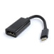 Adapter Gembird USB-C do DisplayPort A-CM-DPF-01 - 15 cm, Czarny