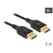 Kabel Delock 85661 DisplayPort 1.4 - 8K 60 Hz, 3 m, Czarny