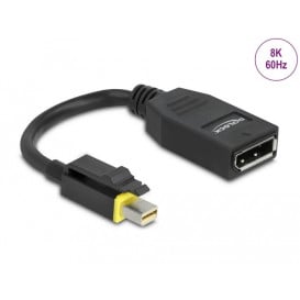 Kabel Delock 65978 mini DisplayPort do DisplayPort 1.4 - 8K 60 Hz, 15 cm, Czarny z zatrzaskiem