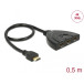 Dwukierunkowy przełącznik HDMI 3 do 1 Delock 87619 - 4k 30 Hz, 60 cm