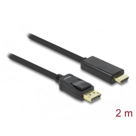 Kabel Delock 82587 DisplayPort 1.1 do HDMI - Full HD 60 Hz, 2m, Czarny