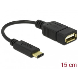 Adapter Delock 65579 USB-C 2.0 do USB-A 2.0 - 15 cm