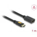 Przedłużacz HDMI High Speed with Ethernet Delock 83079 - 4k 30 Hz, 1 m, Czarny