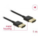 Kabel HDMI High Speed with Ethernet Delock 84771 - 4K 30 Hz, 1 m, Czarny