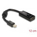 Adapter mini DisplayPort 1.1 do HDMI Delock 65099 - 1920x1200 60Hz, 12 cm, Czarny