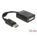 Adapter DisplayPort 1.1 do DVI-D Delock 61847 - 1920x1200 60 Hz, 12 cm, Czarny