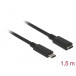 Przedłużacz USB-C 3.2 Gen 2 Delock 85534 - 10 Gbps, Power Delivery do 60W, 1,5 m