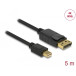 Kabel mini DisplayPort 1.2 do DisplayPort Delock 83479 - 4K 60 Hz, 5 m, Czarny
