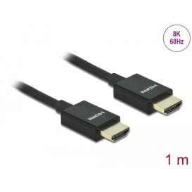 Kabel HDMI High Speed Delock 85384 - 8K 60 Hz, 1 m, Czarny