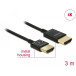 Kabel HDMI High Speed with Ethernet Delock 84774 - 4K 30 Hz, 3 m, Czarny