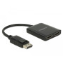 Rozdzielacz sygnału 1x DisplayPort 1.2 do 2x HDMI Delock 87720 - zdjęcie poglądowe 1