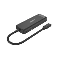 Hub Unitek uHUB Q4+ 4in1 H1110A USB-C - 3x USB-A 3.0, RJ-45
