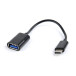Adapter USB-C 2.0 OTG do USB-A 2.0 Gembird AB-OTG-CMAF2-01 - 20 cm, 480 Mb/s, Czarny