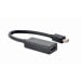 Adapter Gembird Mini DisplayPort 1.2 do HDMI 1.3b A-MDPM-HDMIF4K-01 - 4K 30Hz, Czarny