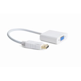 Adapter Gembird DisplayPort do VGA A-DPM-VGAF-02-W - 1920x1200 60Hz, Biały