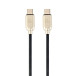 Kable Gembird USB-C 2.0 Power Delivery 60W CC-USB2PD60-CMCM-1M - 1 m, 480Mb/s, Czarny