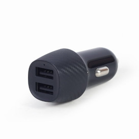 Ładowarka samochodowa Gembird 2x USB-A TA-U2C48A-CAR-01 - 4,8A, Czarna