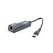 Karta sieciowa USB-A Gembird NIC-U3-02 - USB 3.2 Gen 1, 10/100/1000 Mbps, Czarna