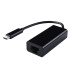 Karta sieciowa USB-C Gembird A-CM-LAN-01 - USB-C 3.2 Gen 1, 10/100/1000 Mbps, Czarna