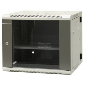 Szafa rack 19" 9U Emiter EM/AH6509 - 600 x 550 x 500mm, drzwi blacha|szkło, dwusekcyjna