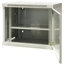 Szafa rack 19" 9U Emiter EM/AP6409 - 600 x 450 x 500mm, drzwi blacha-szkło