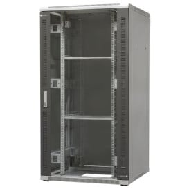 Szafa rack 19" 32U Emiter EM/SH05D-8832 - 800 x 800 x 1540mm, drzwi przód blacha-szkło