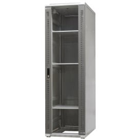 Szafa rack 19" 42U Emiter EM/SH05D-6042 - 600 x 1000 x 1980mm, drzwi przód blacha-szkło