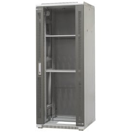 Szafa rack 19" 32U Emiter EM/SH05D-6632 - 600 x 600 x 1540mm, drzwi przód blacha-szkło