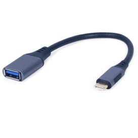 Adapter Gembird USB-C OTG do USB-A A-USB3C-OTGAF-01 - 15 cm, USB 3.2 Gen 1 5 Gbps, Szary