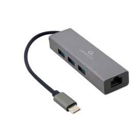 Karta sieciowa Gembird USB-C z hubem USB-A A-CMU3-LAN-01 - zdjęcie poglądowe 3