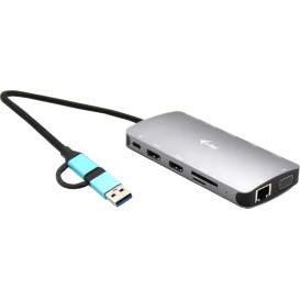 Stacja dokująca i-tec USB 3.0 USB-C, Thunderbolt 3x Display Travel Nano Dock with LAN + Power Delivery 100 W CANANOTDOCKPD - zdjęcie poglądowe 5