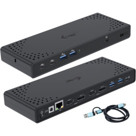 Stacja dokująca i-tec USB 3.0/USB-C/Thunderbolt 3 Dual Display Docking Station Gen2 PD 100W CADUA4KDOCKPDL2